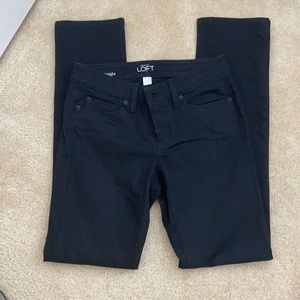 Women’s black modern straight LOFT jeans